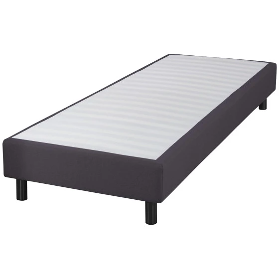Sommier + jeu de pieds 90x190 Newkit Anthracite