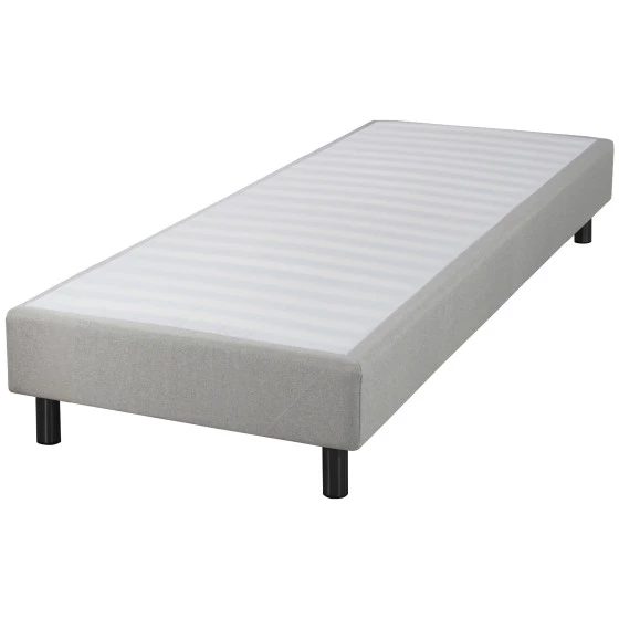 Sommier + jeu de pieds 90x190 Newkit Lin