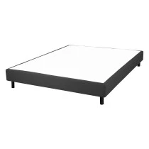 Sommier + jeu de pieds 140x190 Newkit Anthracite