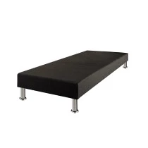 Sommier tapissier + jeu de pieds 90x200 Deco 13 lattes
