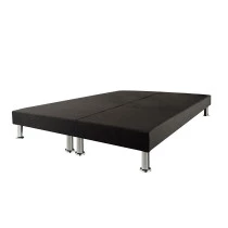 Sommier tapissier + jeu de pieds 90+90x200 Deco 2x13 lattes