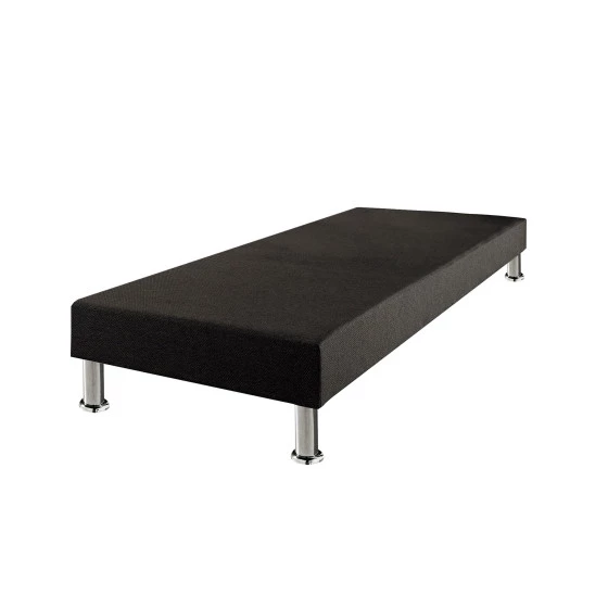 Sommier tapissier + jeu de pieds 90x190 Deco 12 lattes