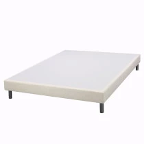 Sommier tapissier + pieds 160x200 SR15 13 lattes sahara